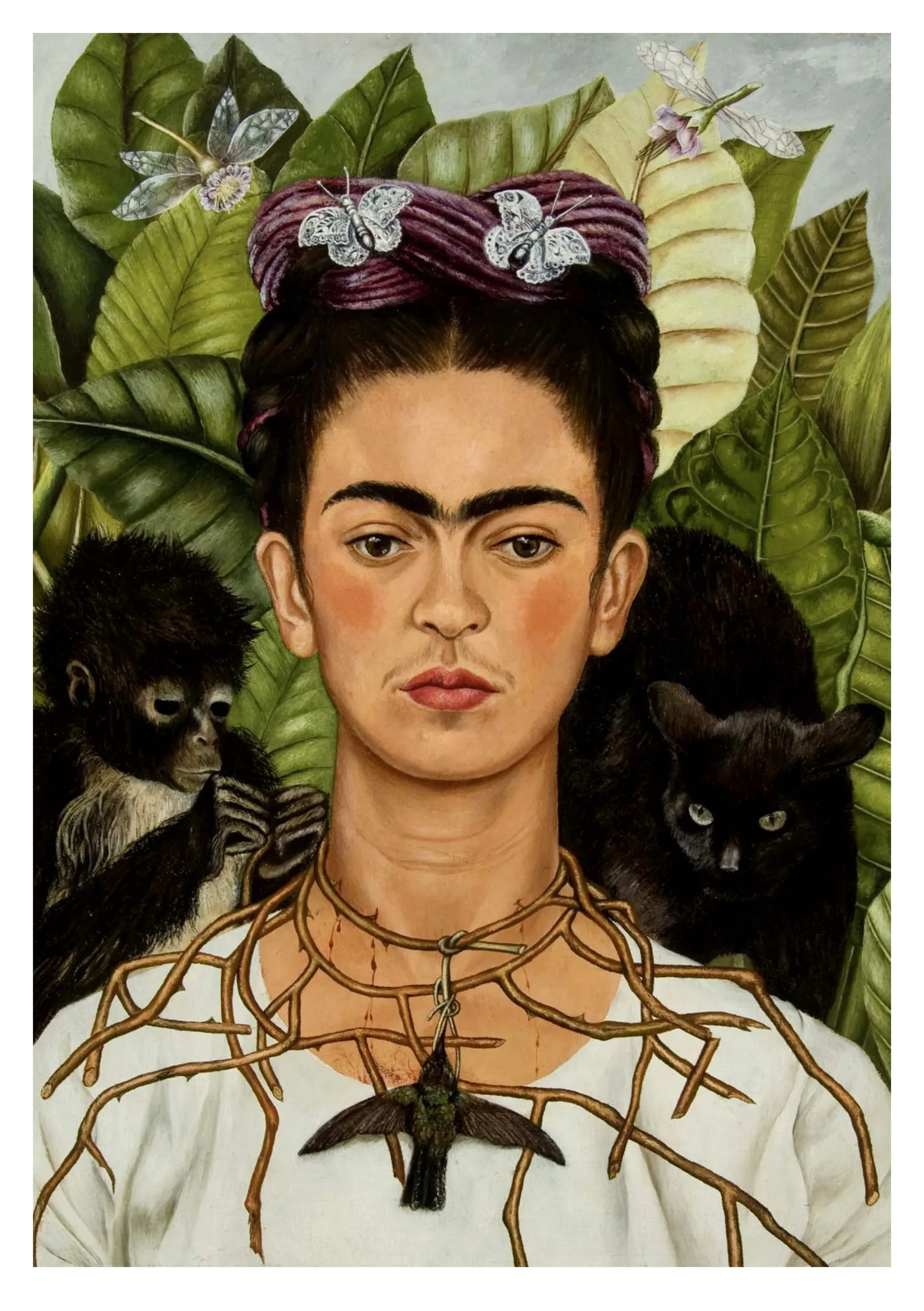 Self-Portrait with Thorn Necklace and Hummingbird .jpg