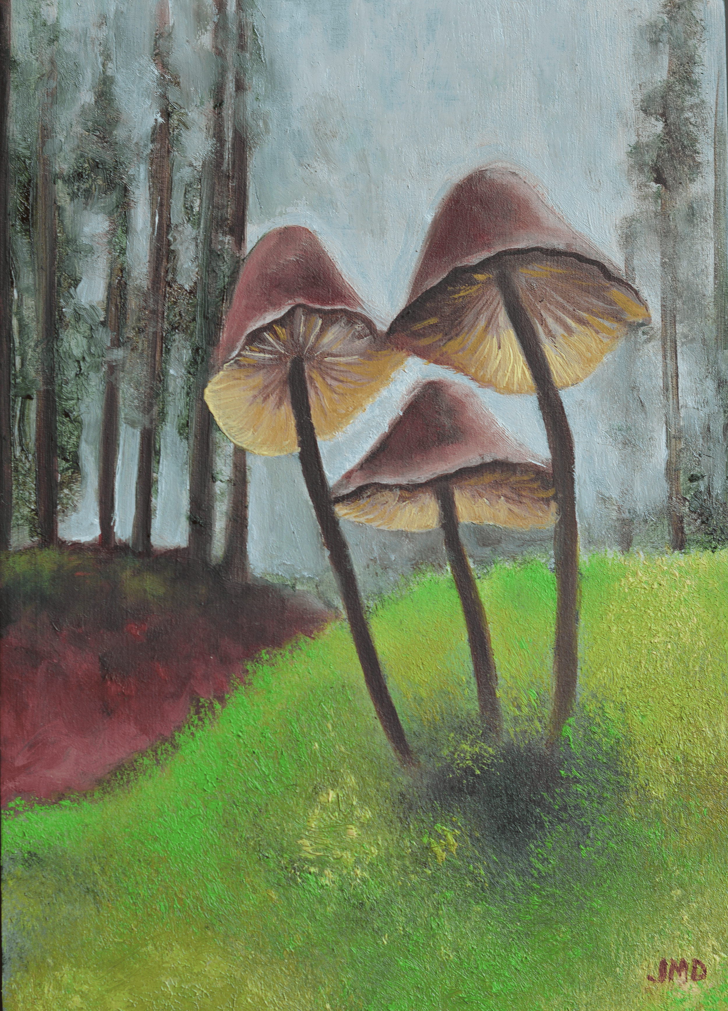 Forest Log | 7"x5" | Oil on Birch Panel | SOLD