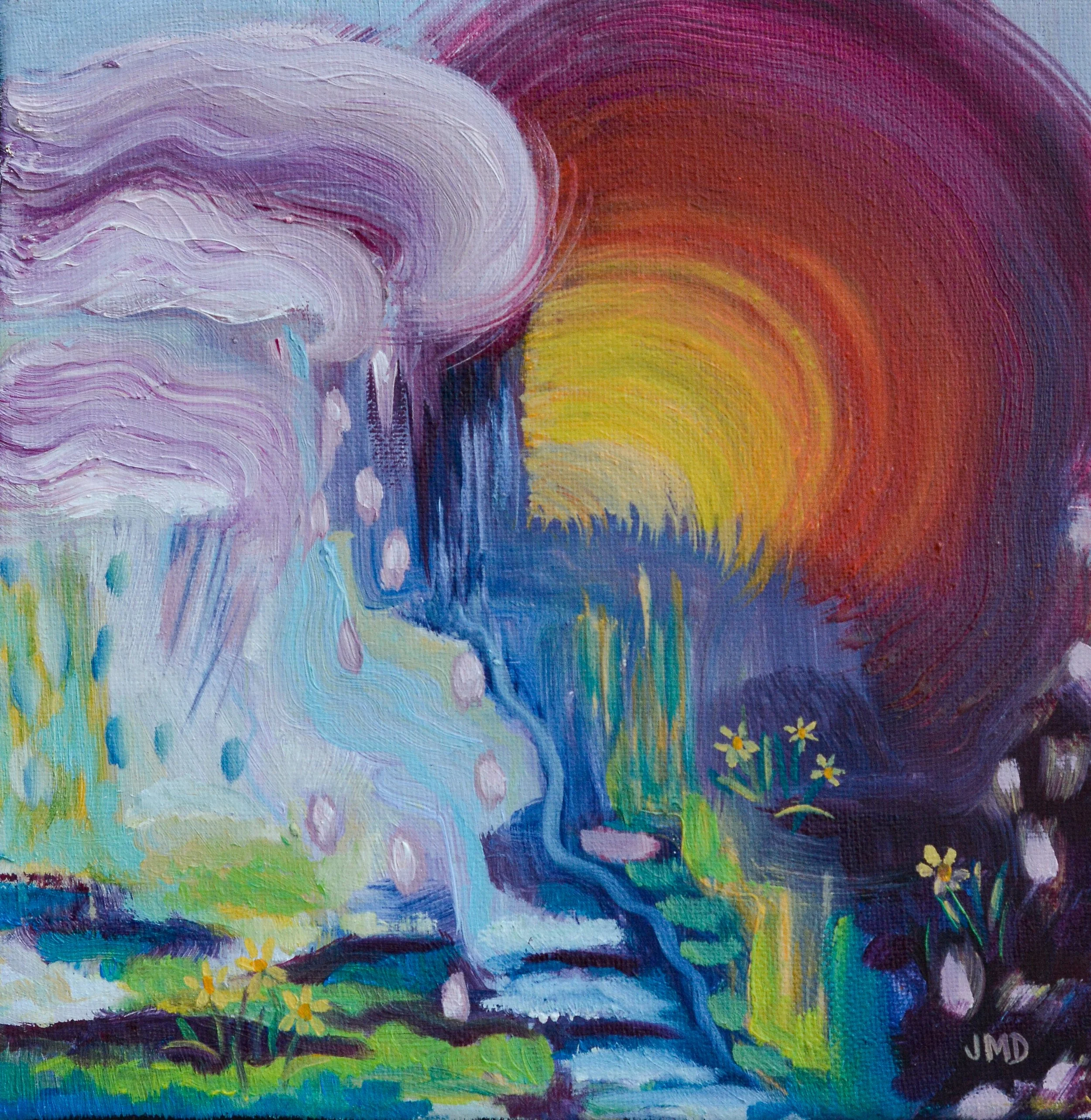 April | 8"x8" | Oil on Canvas | $150