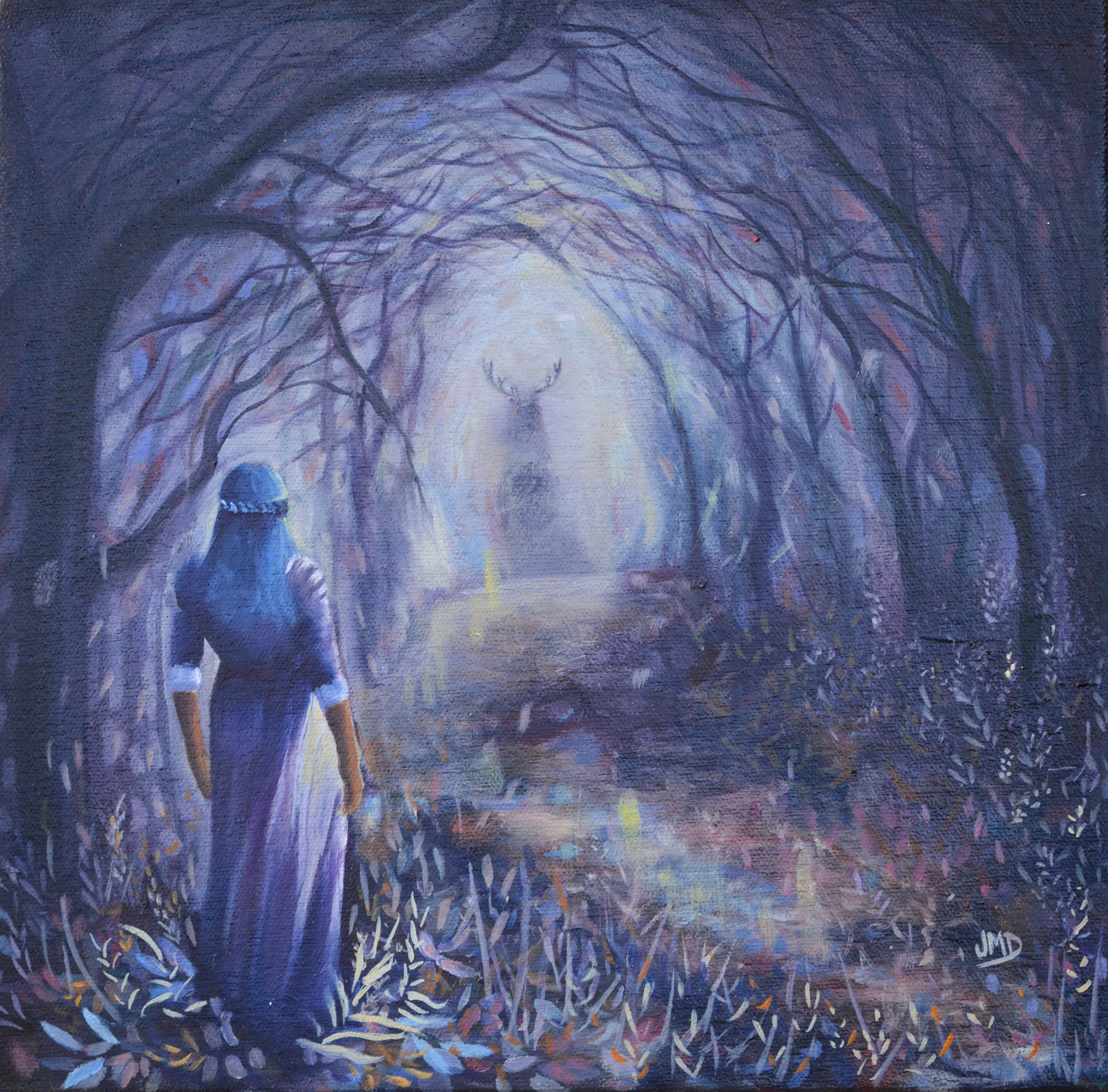 The Thinning Veil | 10"x10" | Oil on Canvas | $300