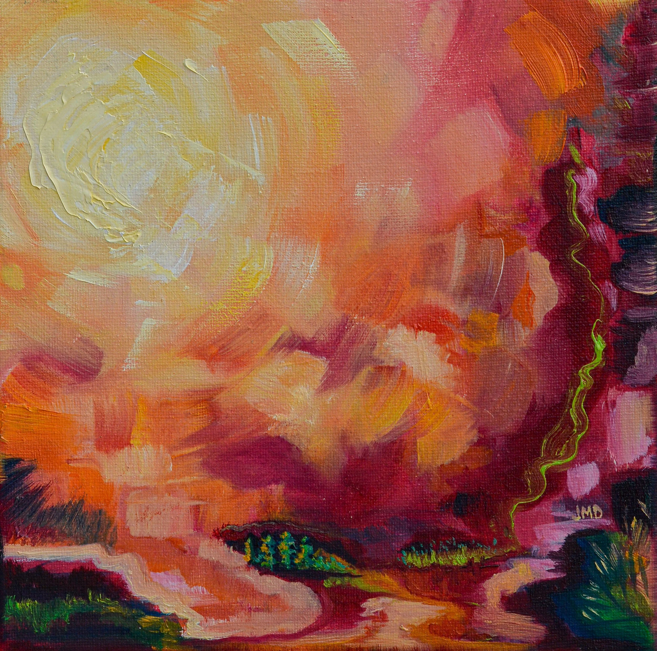 July | 8"x8" | Oil on Canvas | $150