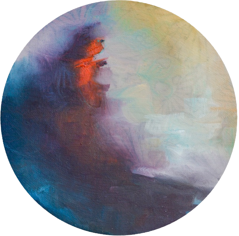 Sanctum | 8" Round | Oil on Canvas | $150