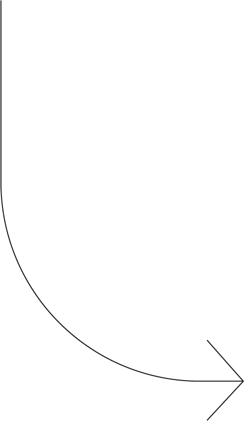 A black arrow pointing down and to the right.