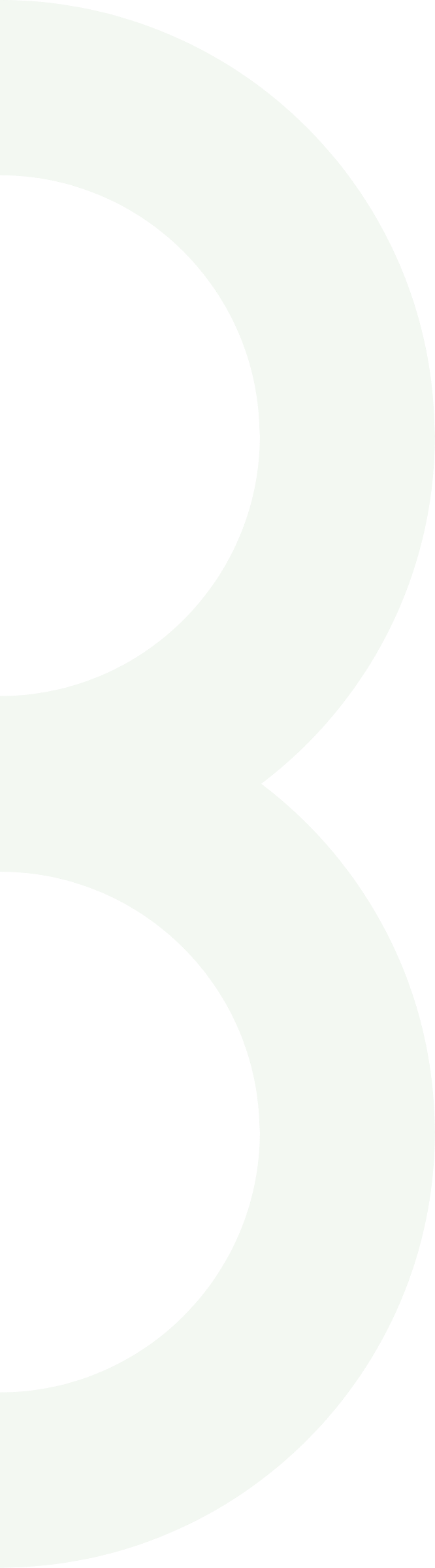 Graphic page element of the number eight in light green