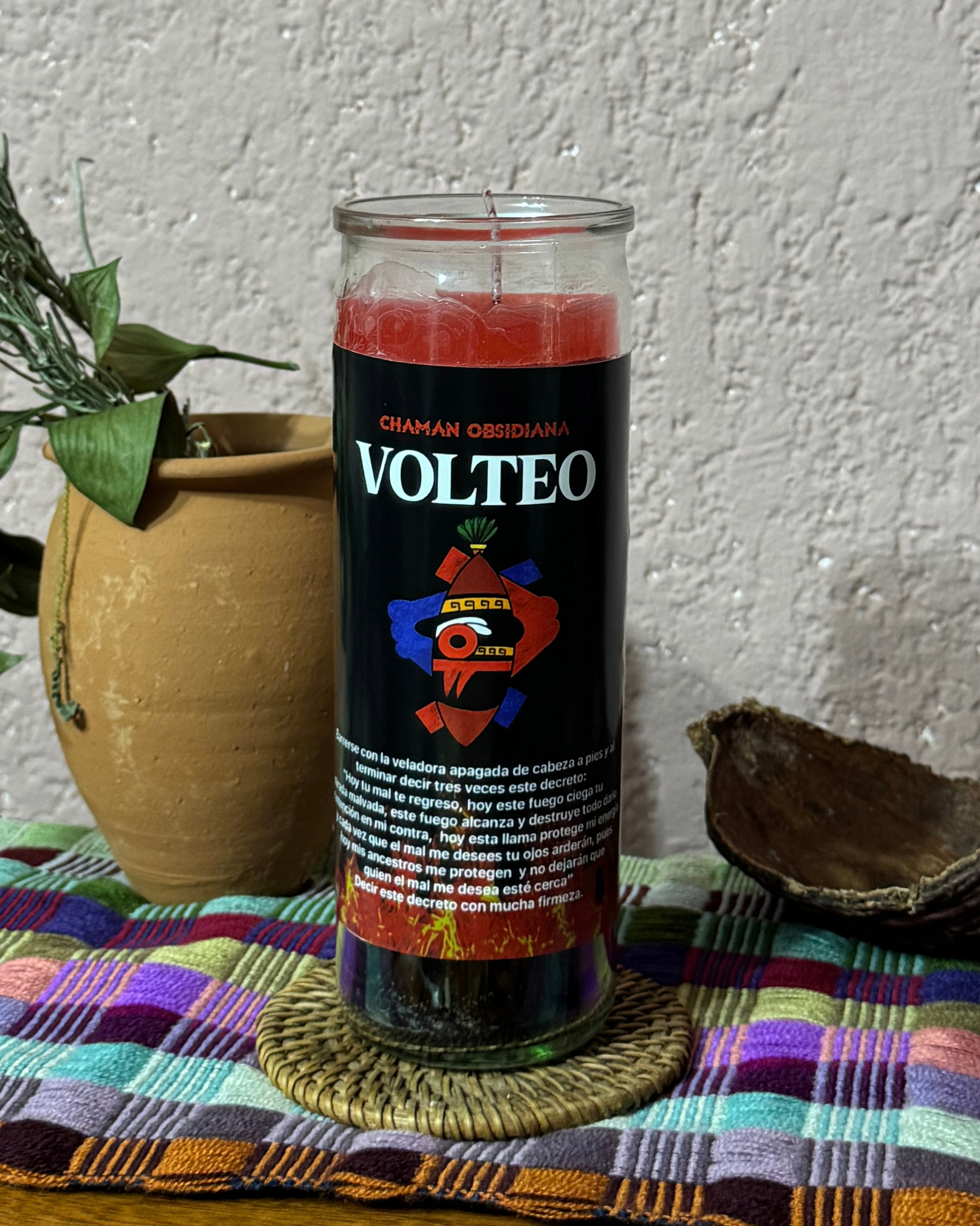 VELADORA RITUAL VOLTEO