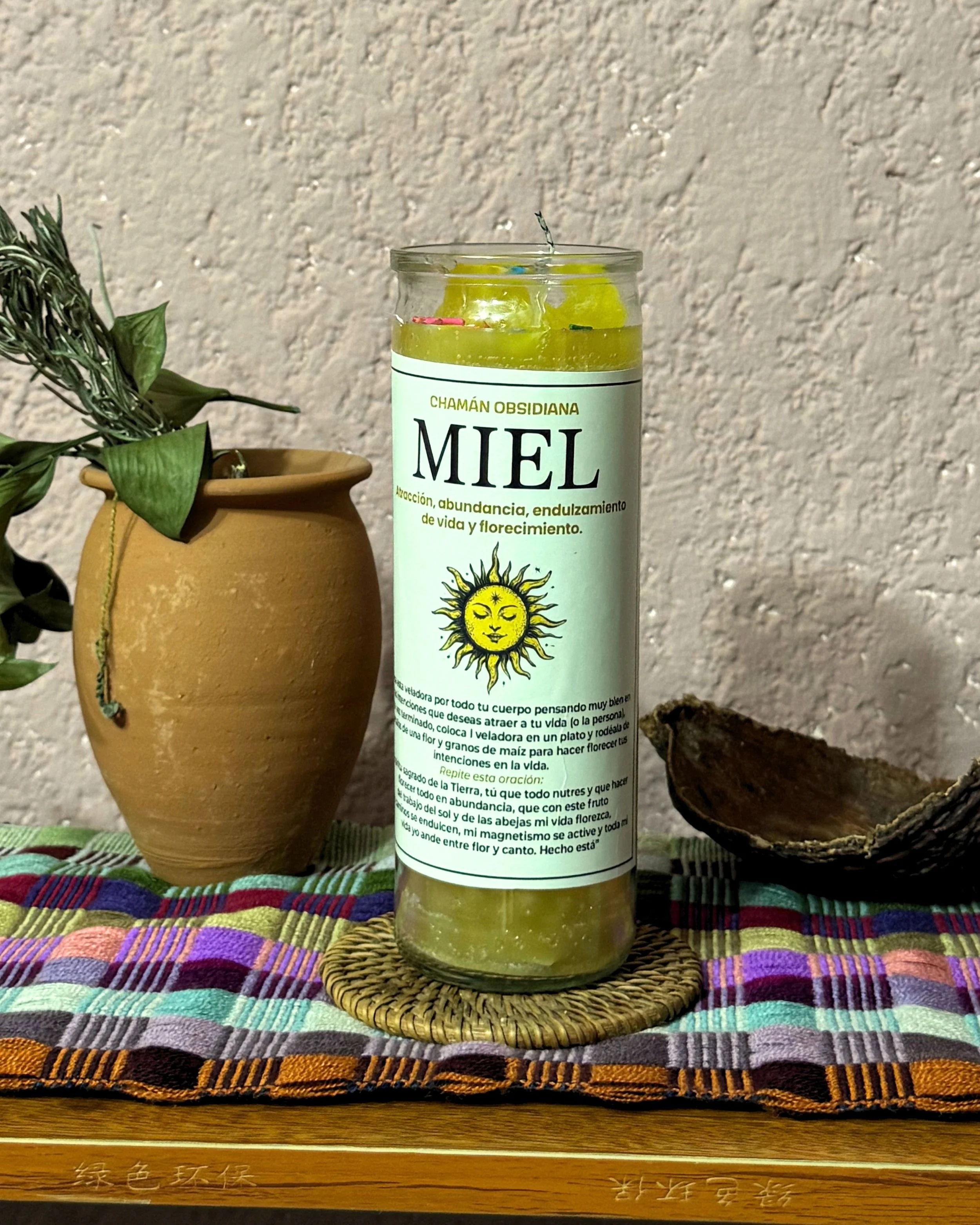 VELADORA RITUAL DE MIEL