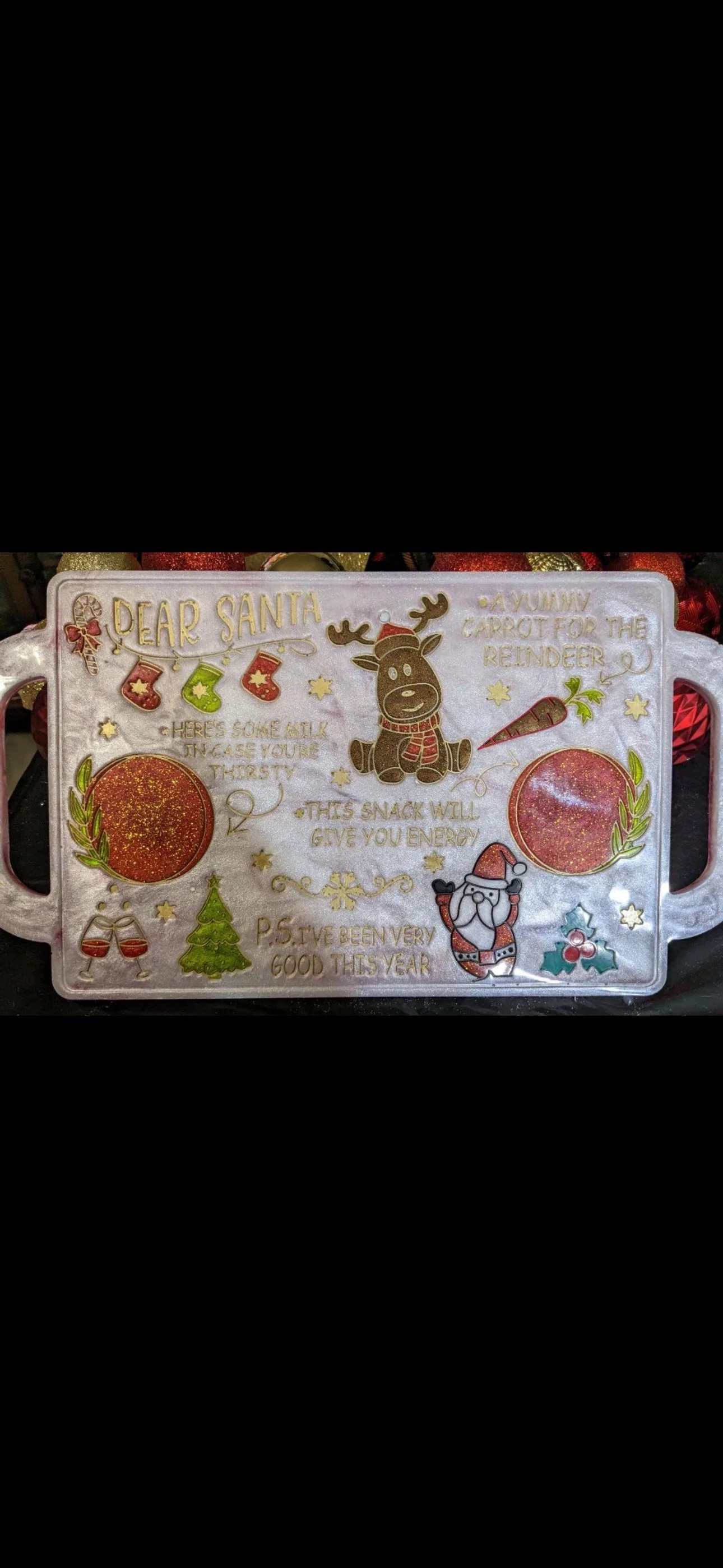 Limited Edition Christmas Cutting Board (resin)