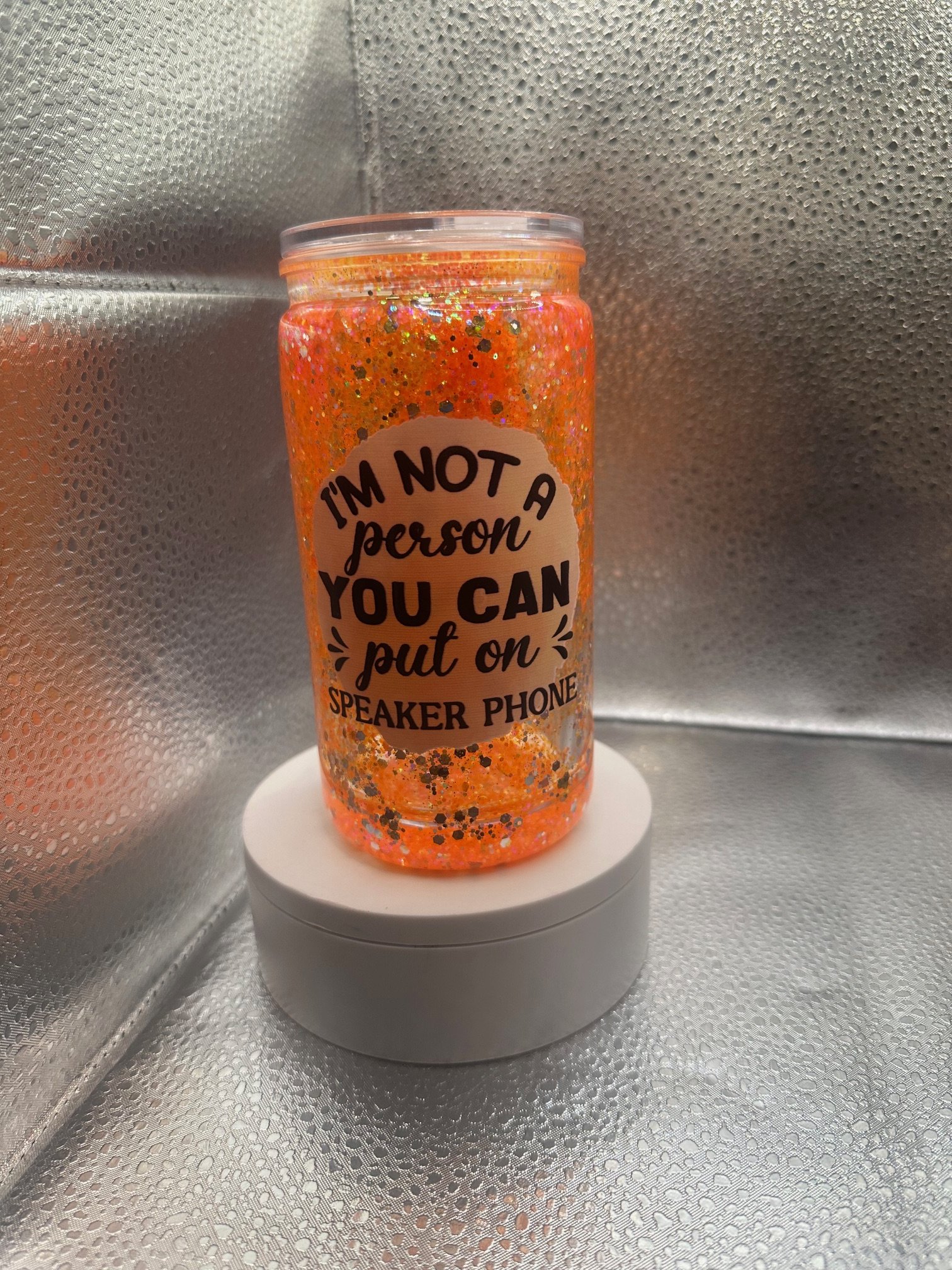 16oz fast flow full glitter tumbler