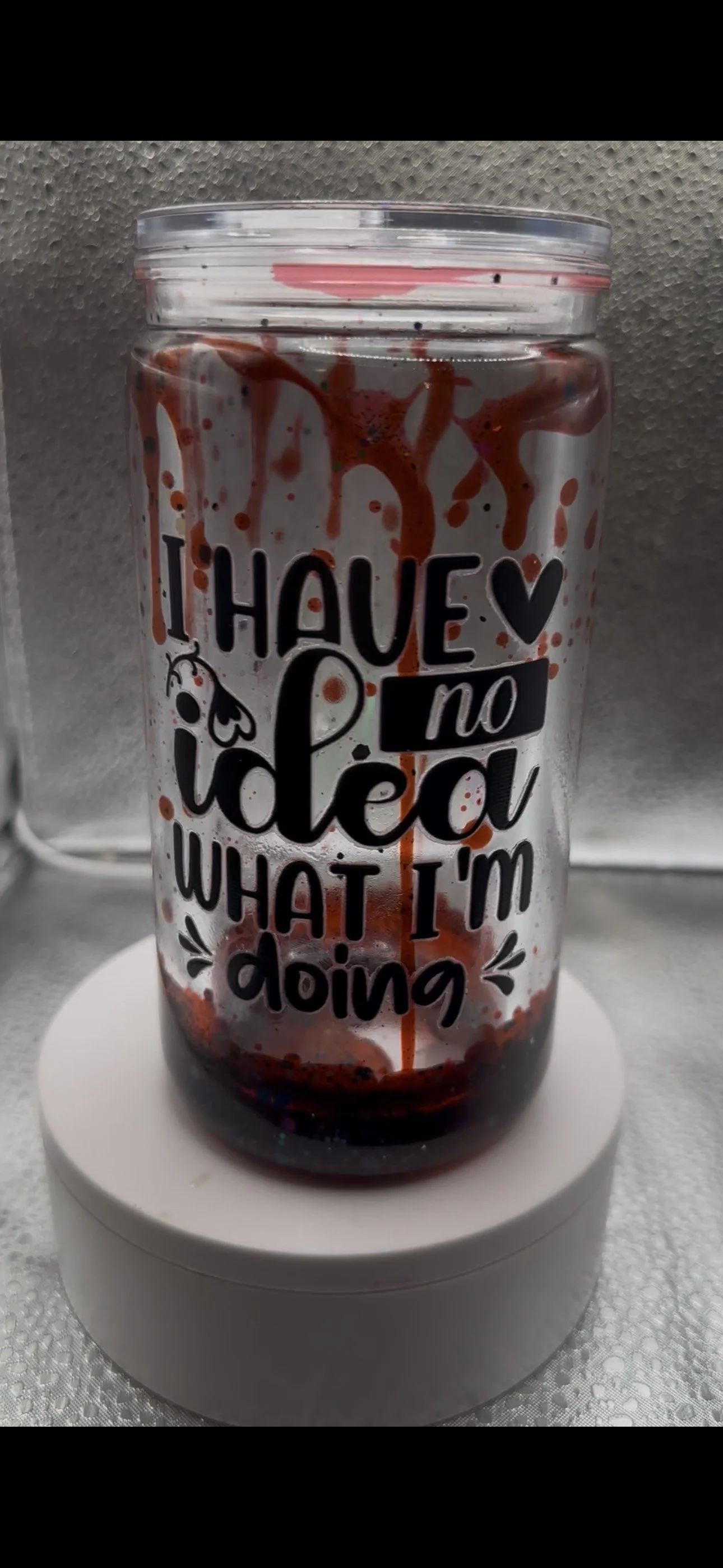 Snowglobe Tumbler Lava (no glitter)