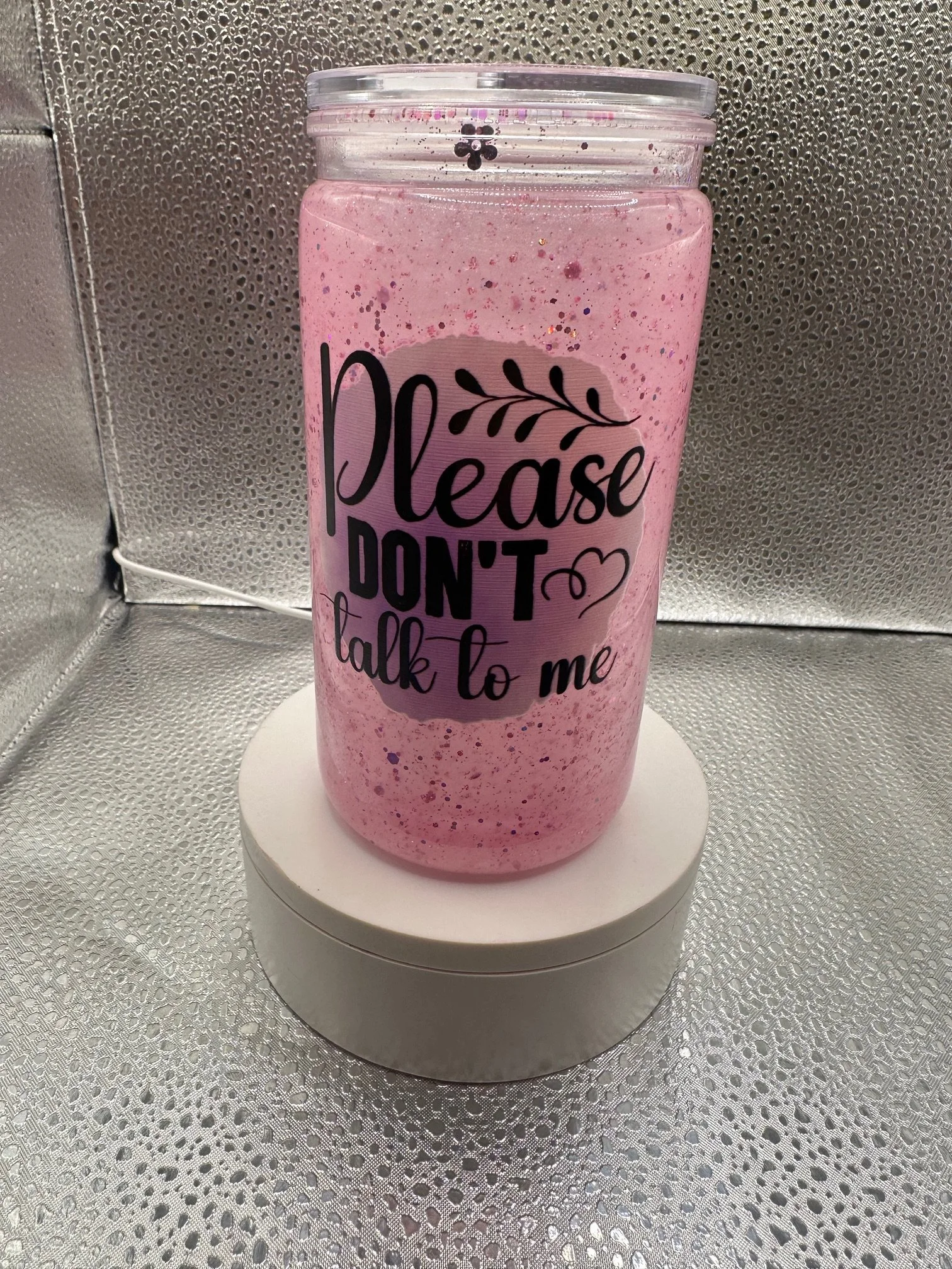 16oz med flow full glitter tumbler