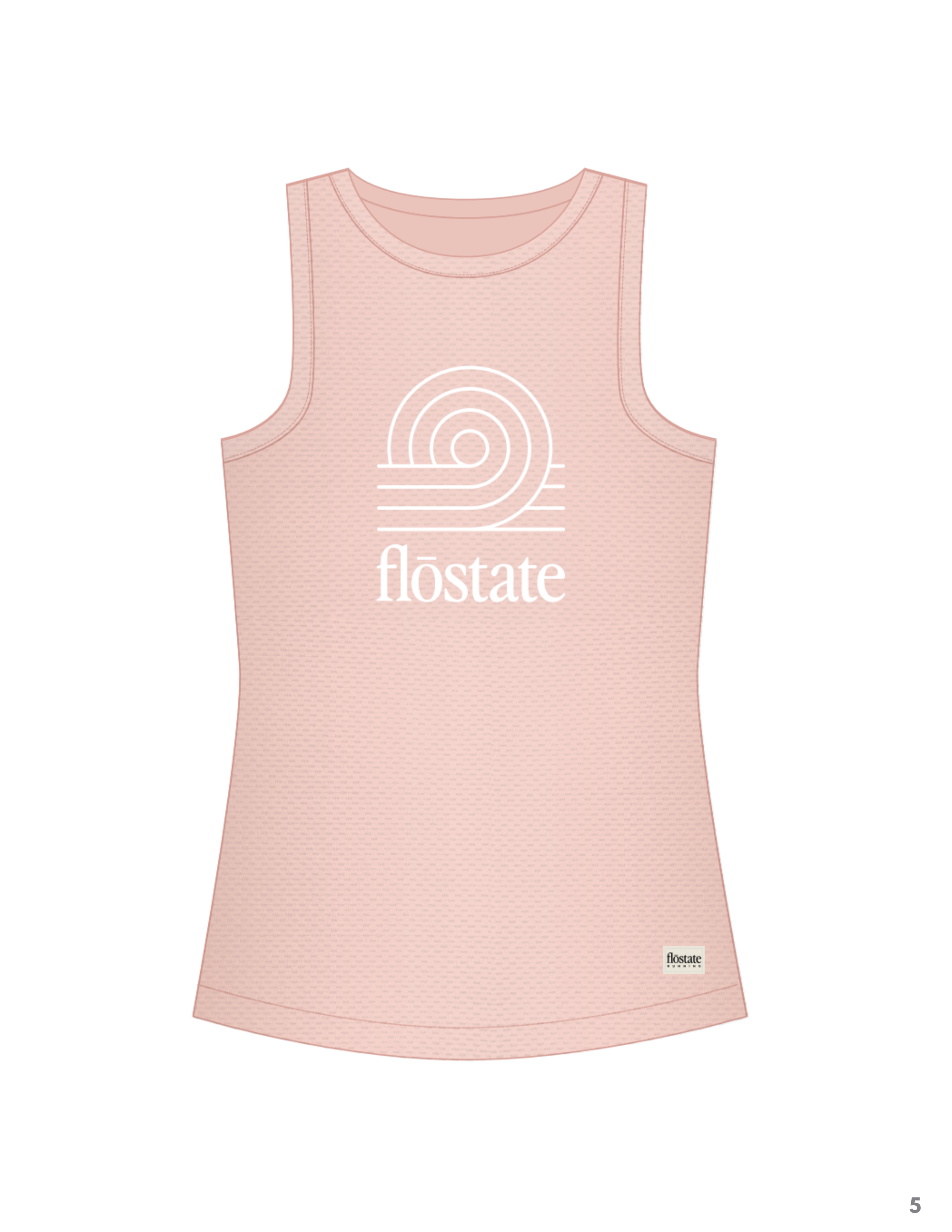Women's High Neck Tank Flostate Loop - Pink