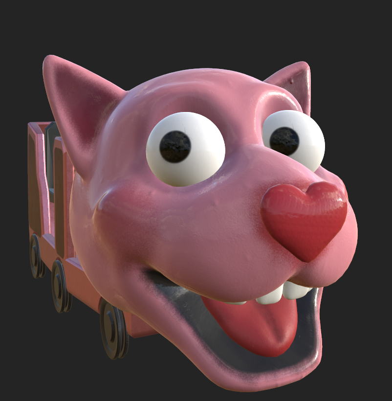 Cat roller coaster car