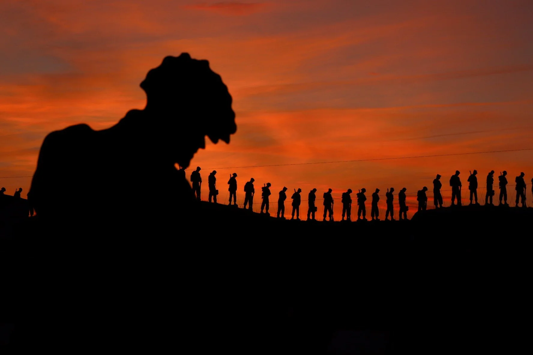 Standing with Giants D-Day display at Fort Nelson