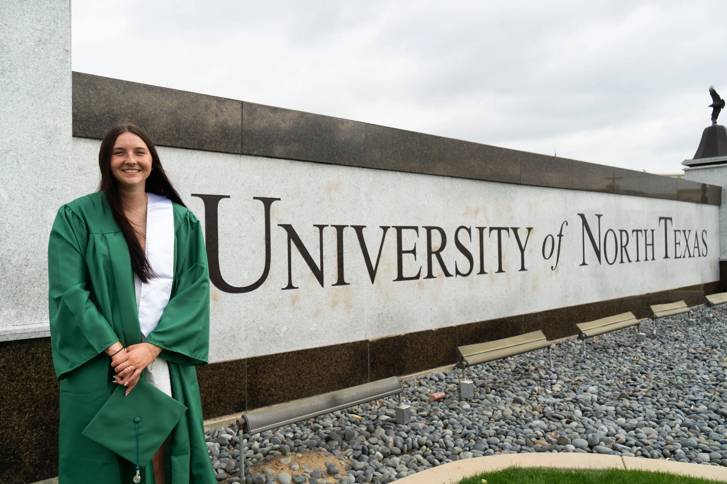 About That Time
-
Makena Parker will be a part of the University of North Texas, Spring 2026 class, graduating in
May. Being only 21 years old and finishing her degree has been one of her biggest
accomplishments in life, she says.