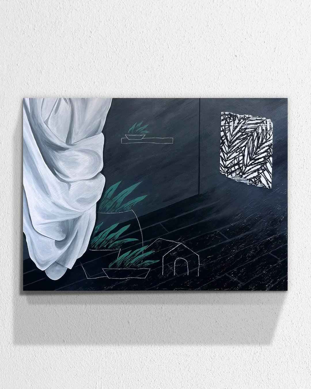 Final week. On view through April 20th at The Cindy &amp; Duncan Campbell Gallery with @sffpresents in Sisters, Oregon.

The work reads differently on the wall than it does on a screen. Come see it if you can.

The Encroaching Morning, 2025. 
Acrylic