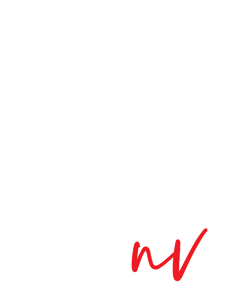 Black background with white bold letters spelling 'RECOVER' arranged vertically and the letters overlaying each other, with red cursive text 'mw' at the bottom right.