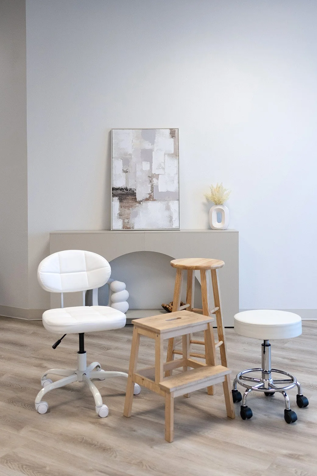 seating in a lifestyle photography rental studio