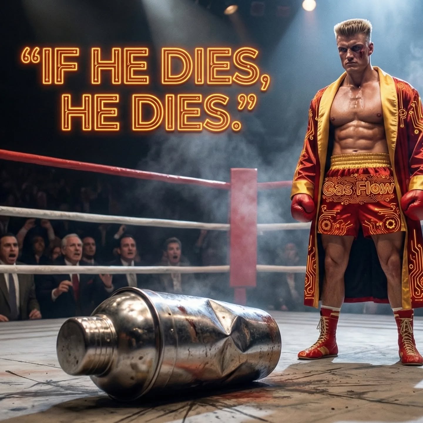 Gas Flow doesn't do 'shaken or stirred.  Gas Flow annihilates. 💀 #thedeathoftheshakertin coming Spring 2026. #bartenderlife #bartenderproblems #hospitality #rocky4