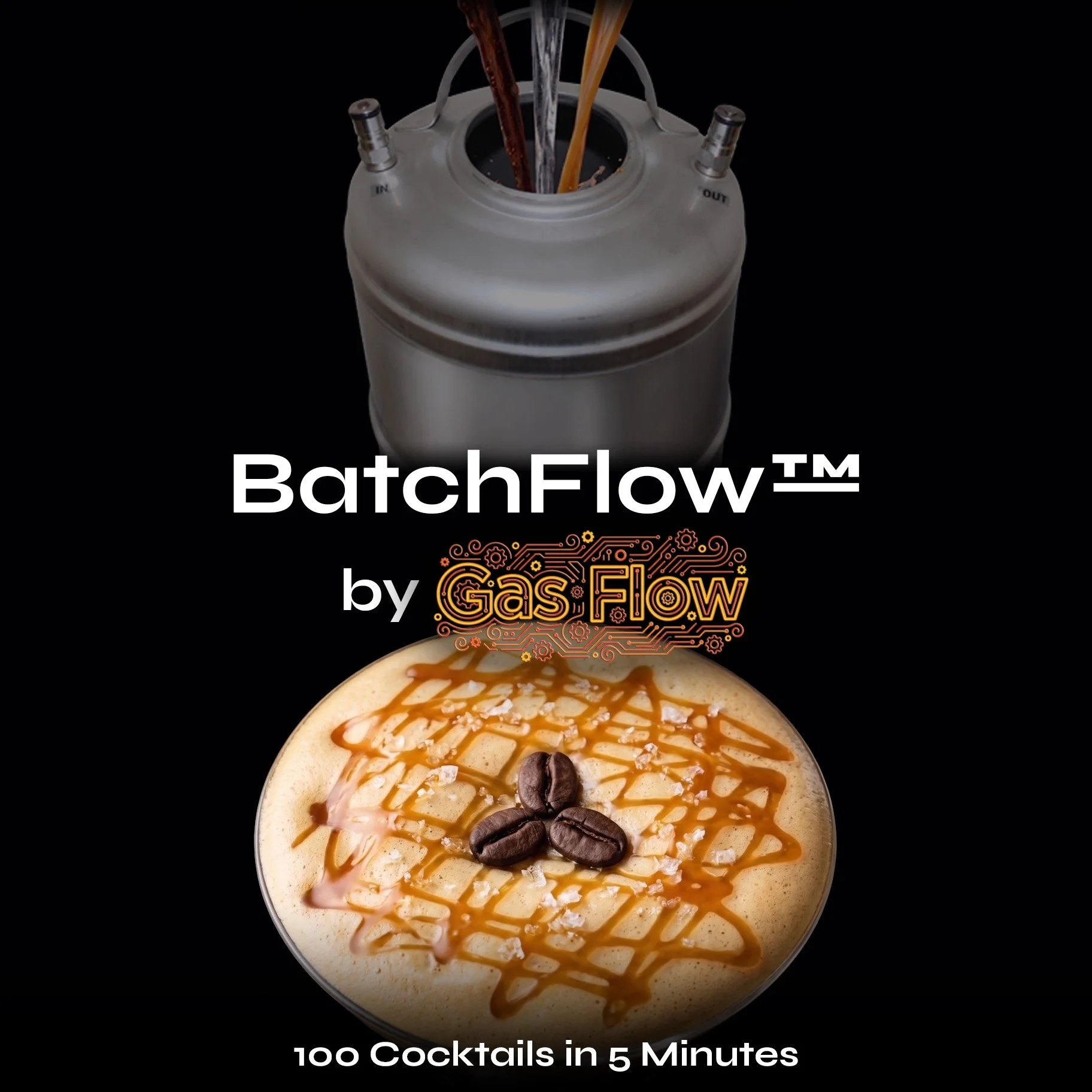 Every great cocktail starts before the bar rush hits.
Introducing BatchFlow&trade; &mdash; the smarter way to prep.
BatchFlow&trade; handles the first three steps of the handshaken cocktail build &mdash; Measure. Mix. Chill. &mdash; in a single, auto