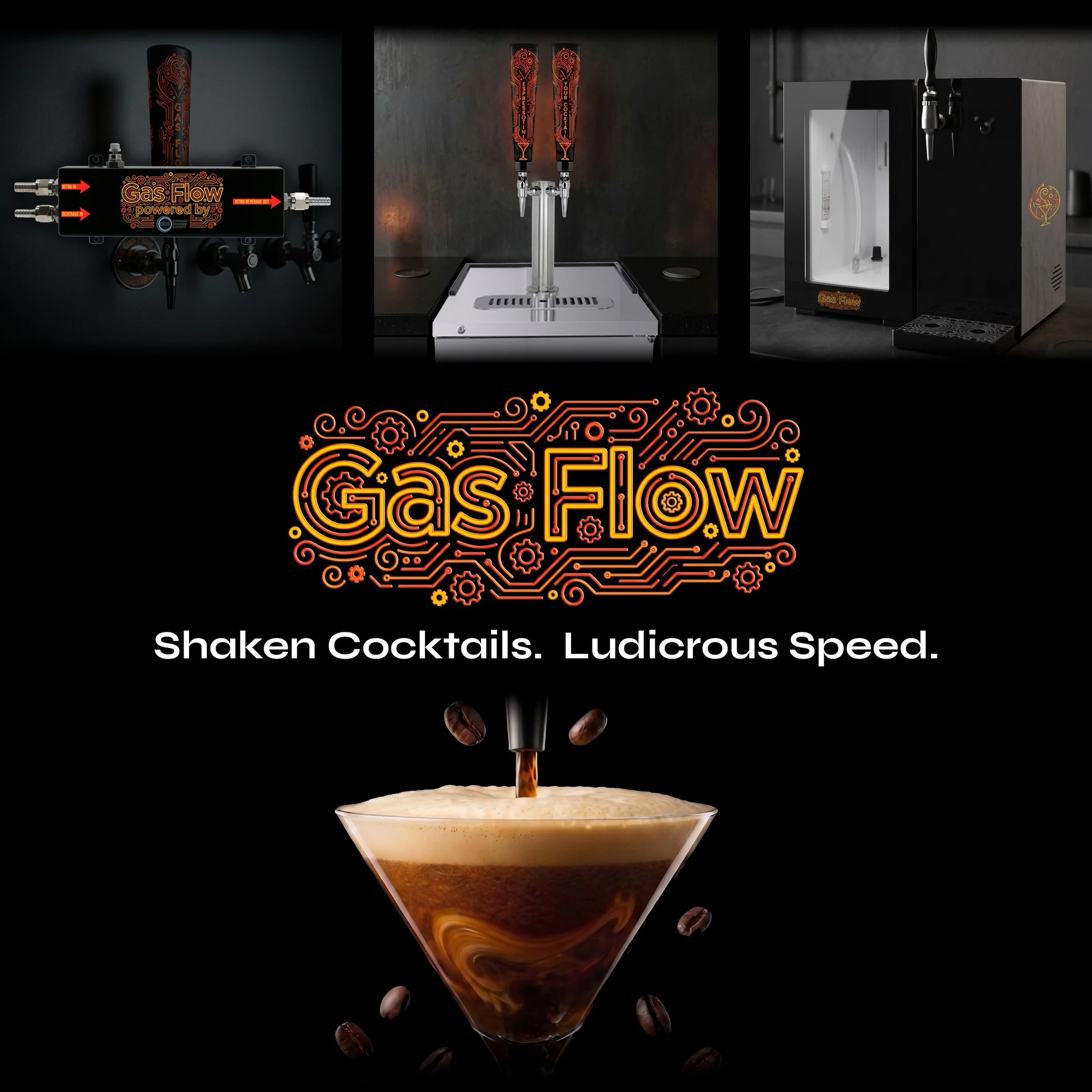 The handshaken cocktail is one of the most beloved rituals in hospitality.
It's also a 6-step labor bottleneck that's quietly breaking bars everywhere.
Gas Flow was built to fix that.
We've engineered a two-phase automated system that replaces the en