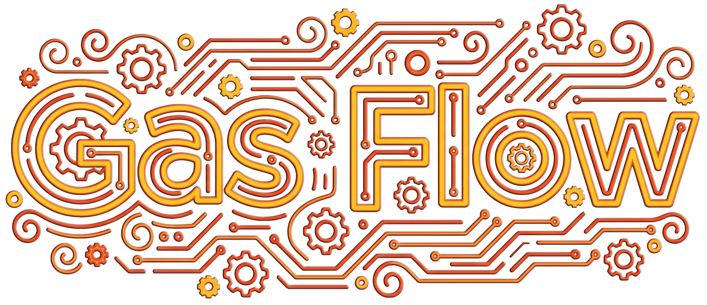 Neon sign reading 'CYBER STOP' with a circuit board background and gear icons.