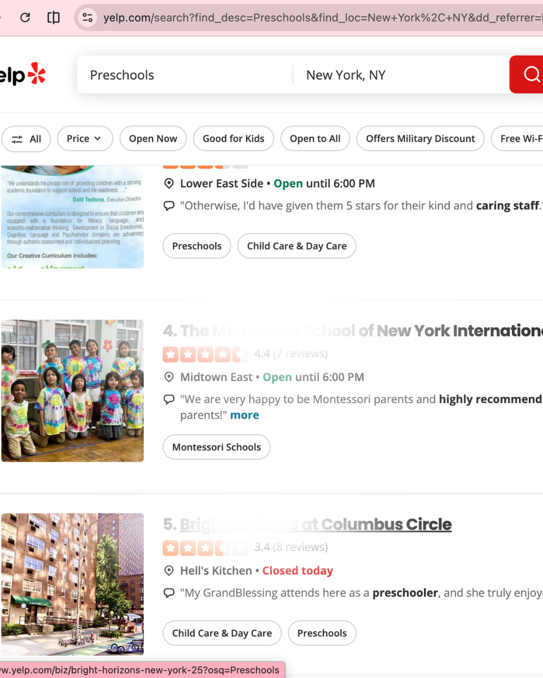 directory of schools in New York City