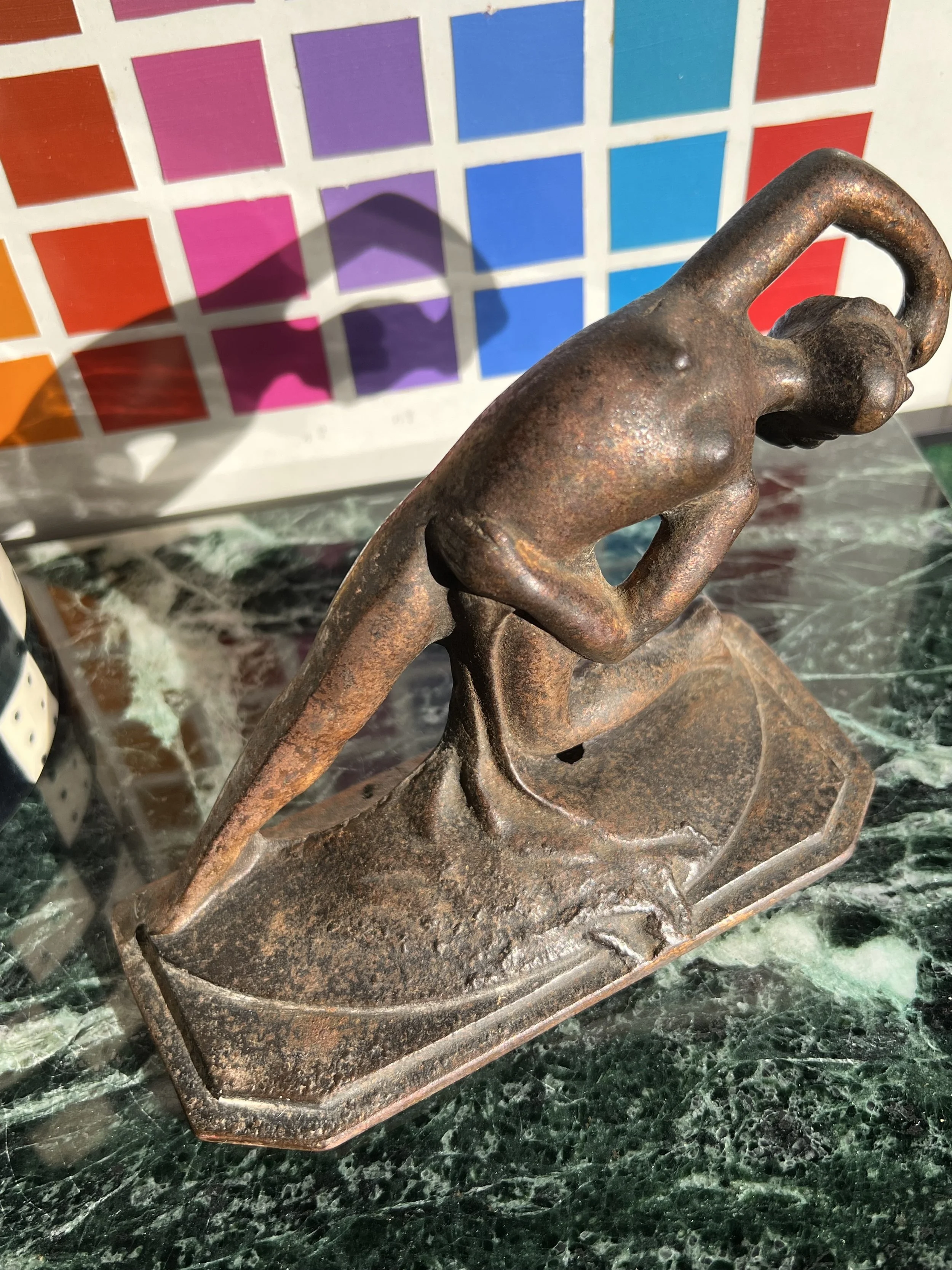 Antique Art Deco Dancing Nude Bookend