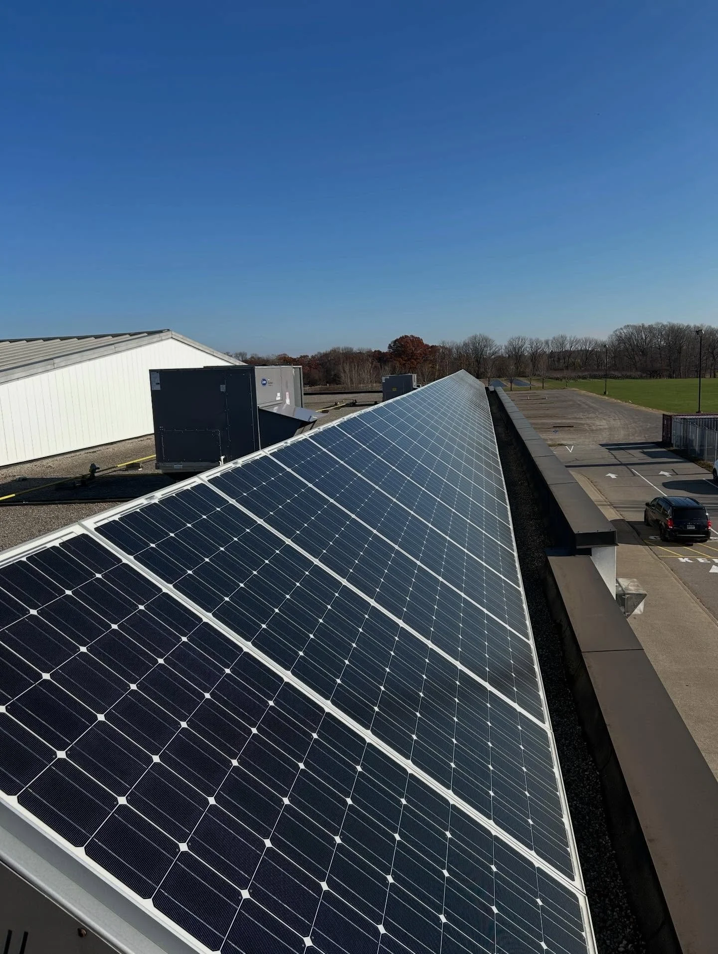 Taking advantage of this beautiful day to do some maintenance. #enphaseenergy