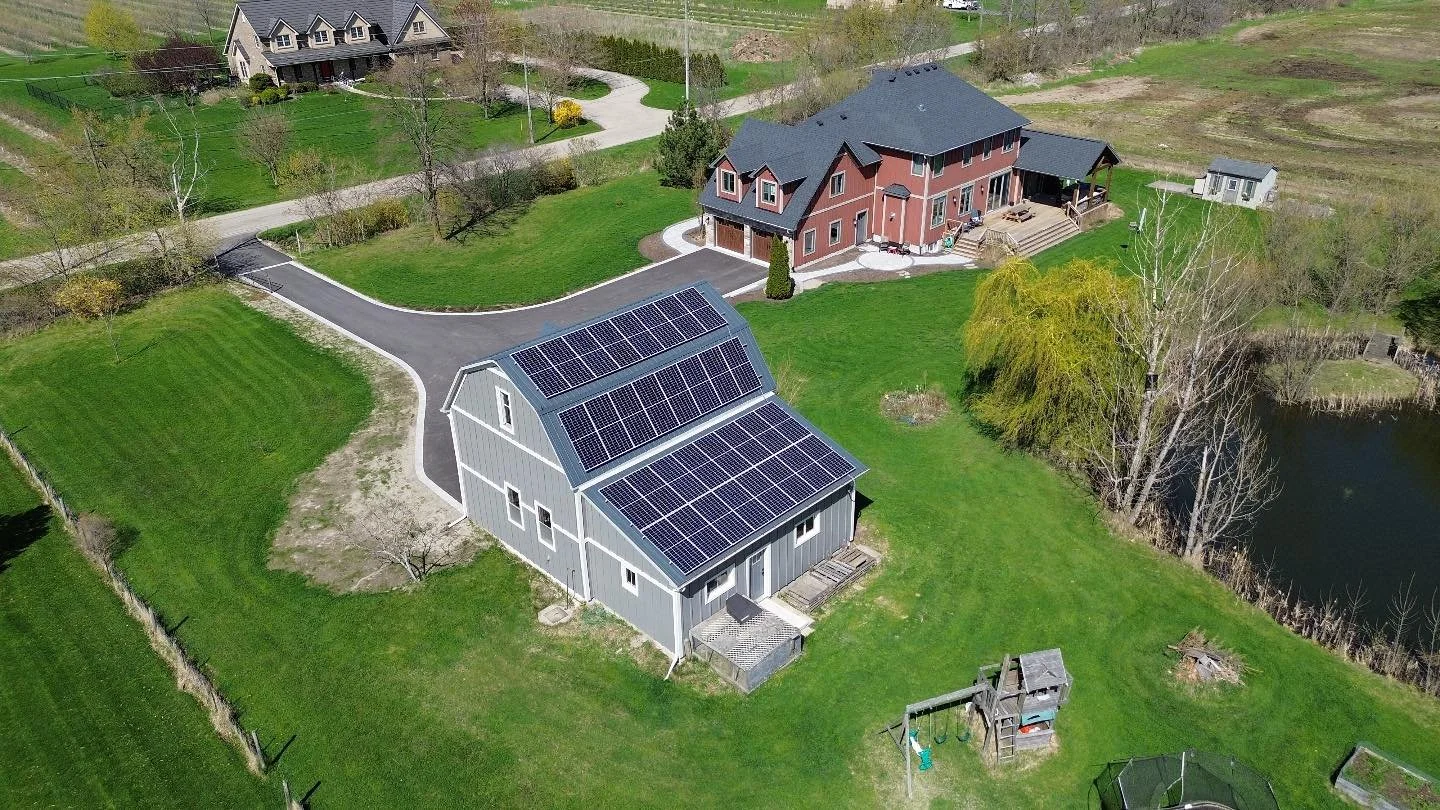 15 kw system on a 115year old barn. This barn was updated a few years ago. I think the solar added and improved the overall aesthetic. This system saves the costumer almost 100% of their electrical bills. #smasolar #longisolar☀️