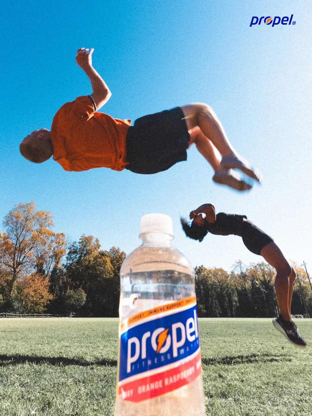 Flip, Sip, Repeat. Powered by @propelwater #propel_partner