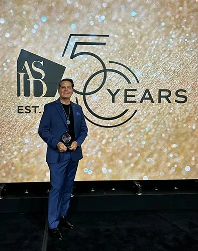 Tim Schelfe, FASID receiving the 2025 ASID National Designer of Distinction Award, Atlanta GA