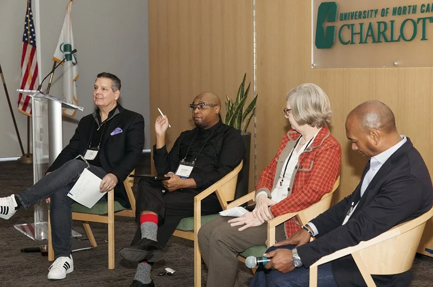 Tim Schelfe, FASID sitting on a recent panel for an event at UNC Charlotte