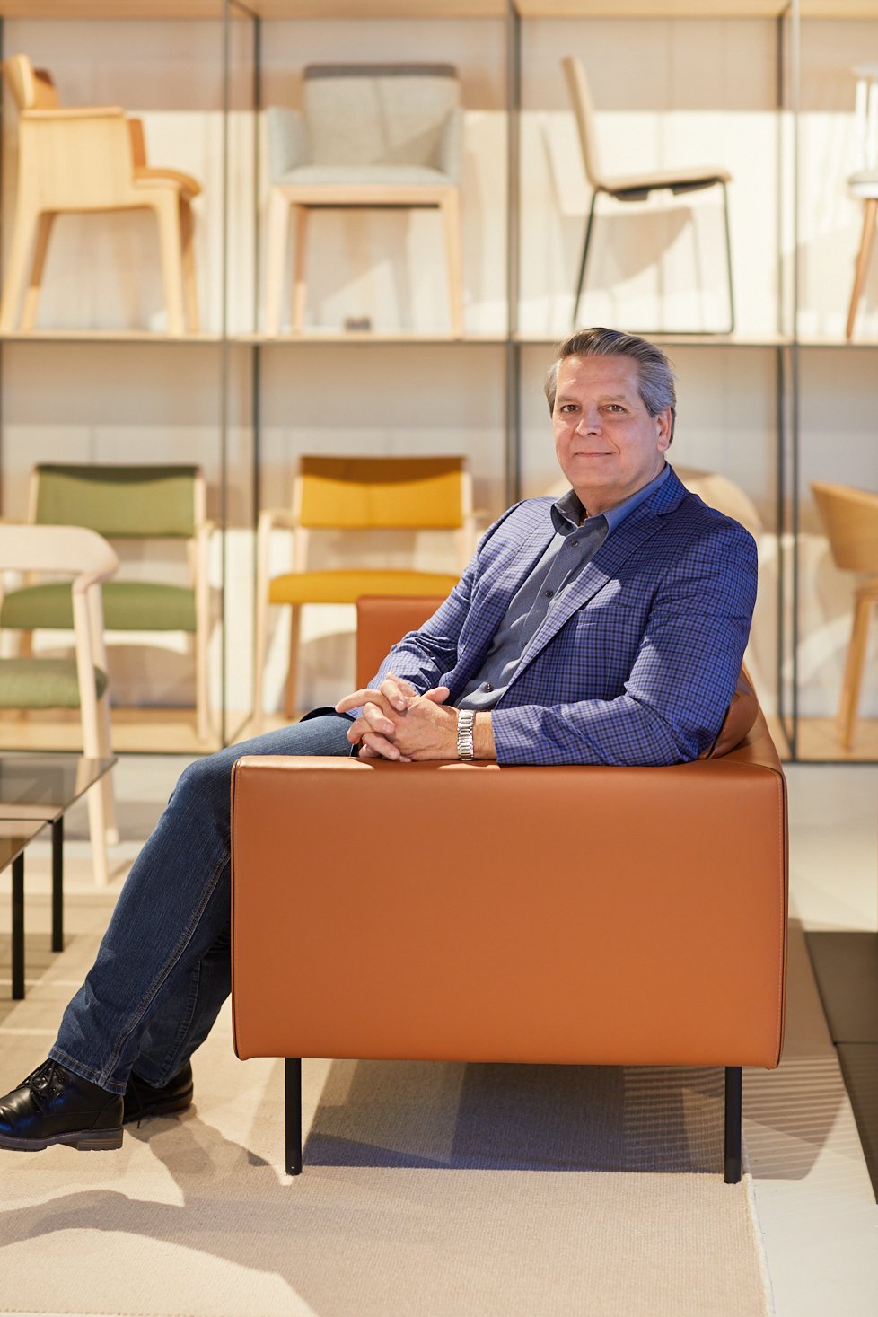 Headshot of Tim Schelfe, FASID taken at an event in Charlotte, NC