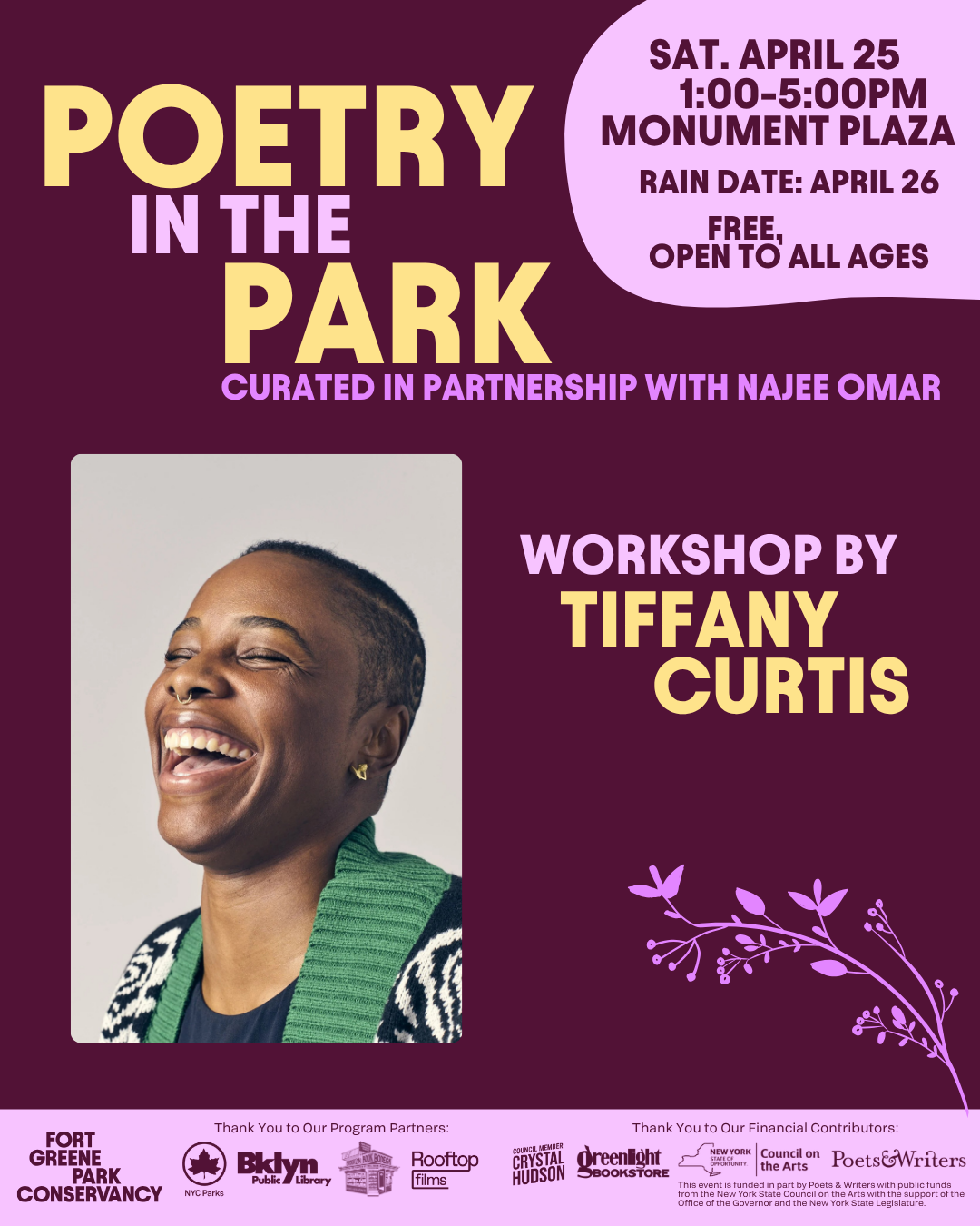 Poetry in the Park 2026