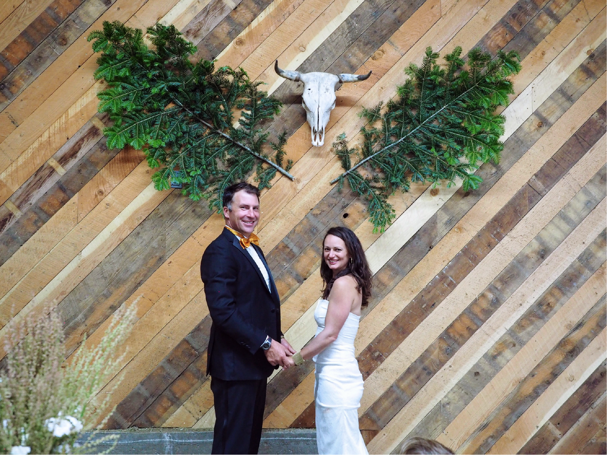 Ceremony Inside Barn
