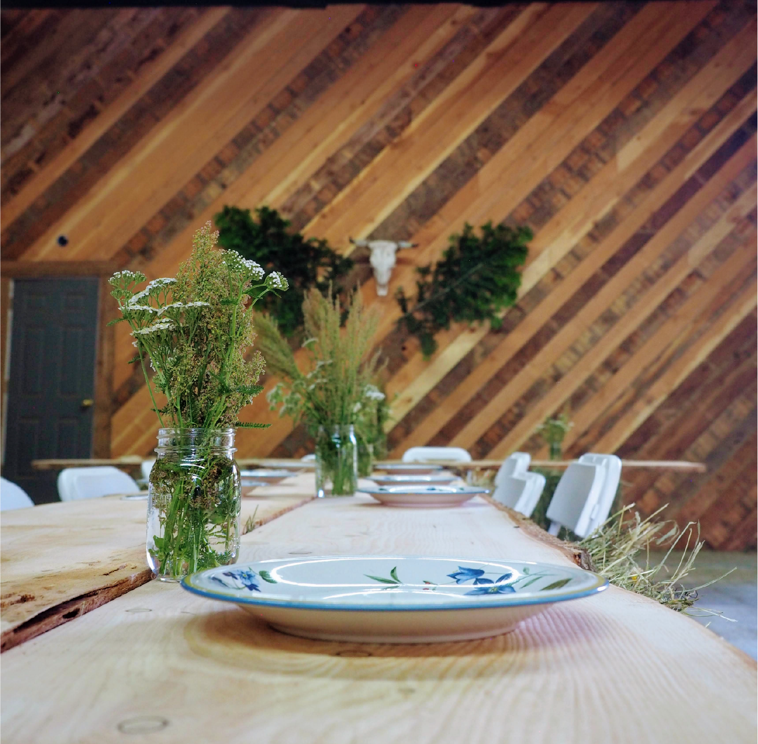 Indoor Reception Table Setting