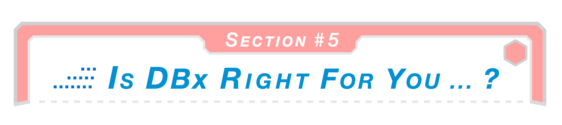 Section 5 — Is DBx Right For You: who benefits from DBx Knives custom sized-to-fit ergonomic chef knives. DBx Knives More Info page.