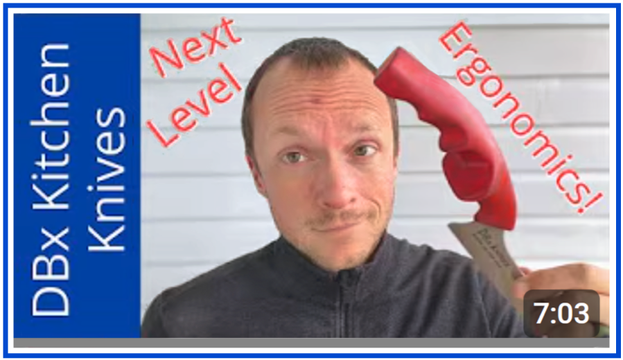 DBx Kitchen Knives next level ergonomics — Gabe Home Slice YouTube review 7 minutes
