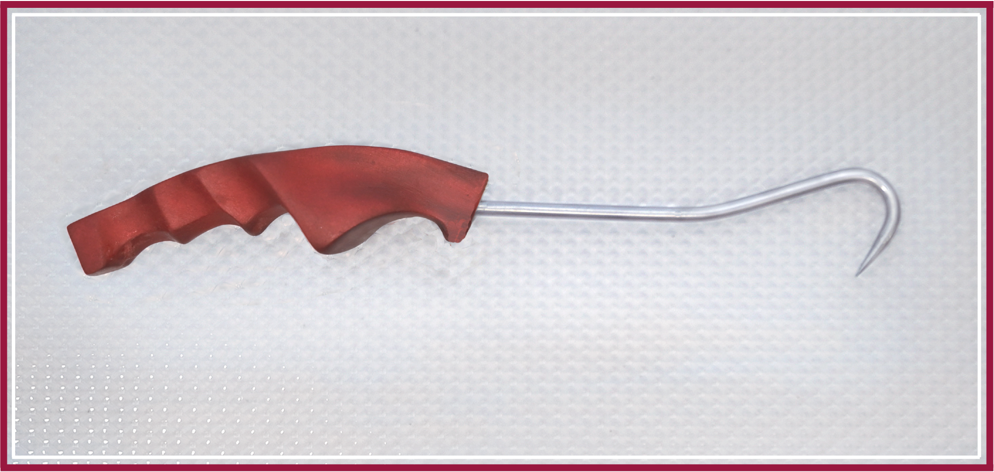 Anna B custom DBx 78mm left handed meat hook — USDA food safety inspector career saved