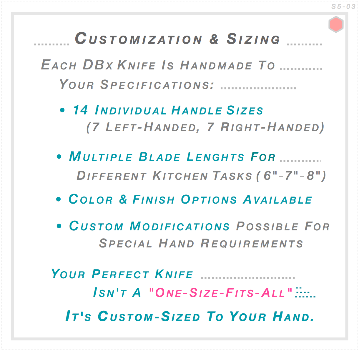 Customization & Sizing