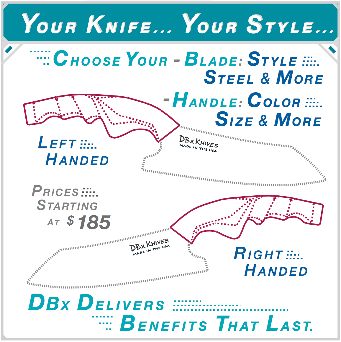 Custom DBx Chef Knives