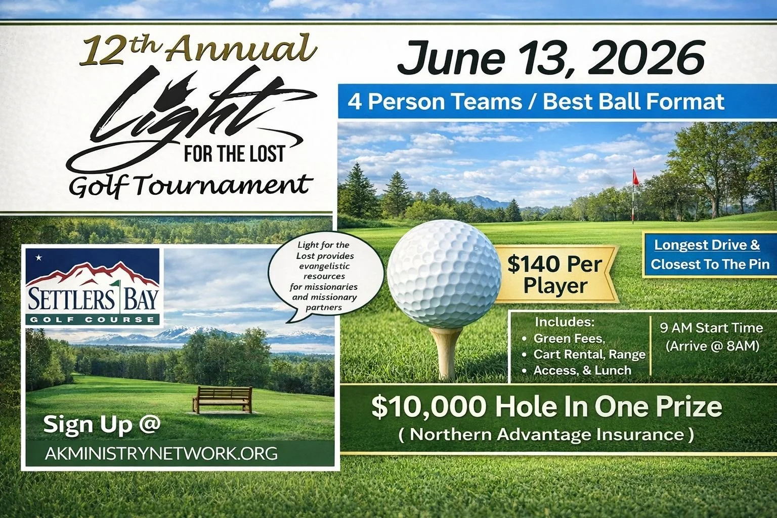 12th Annual Light for the Lost Golf Tournament