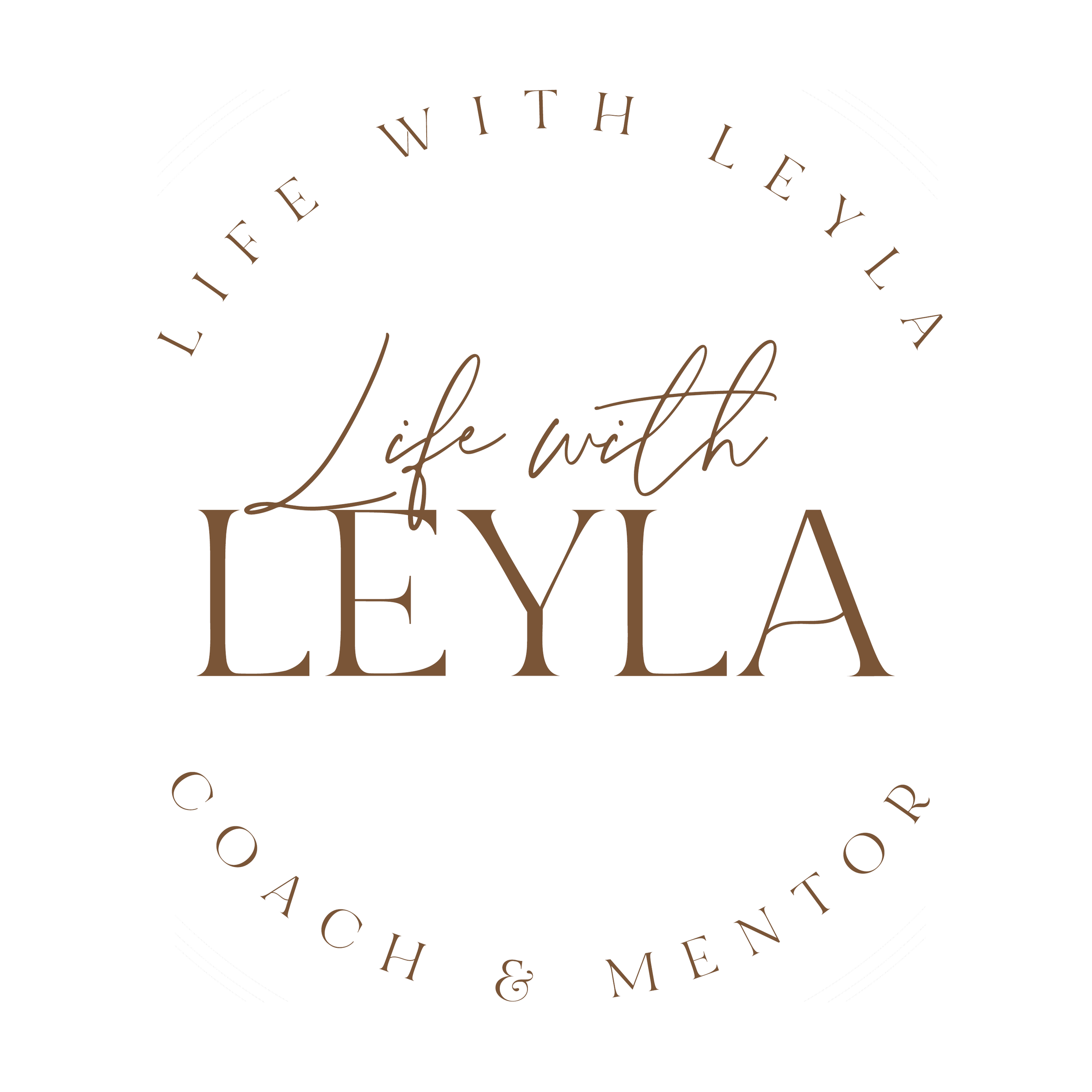 Close-up of a circular logo with the words 'Life with Lashes' and 'Beauty, Fashion & Men' written in a decorative font, black background.