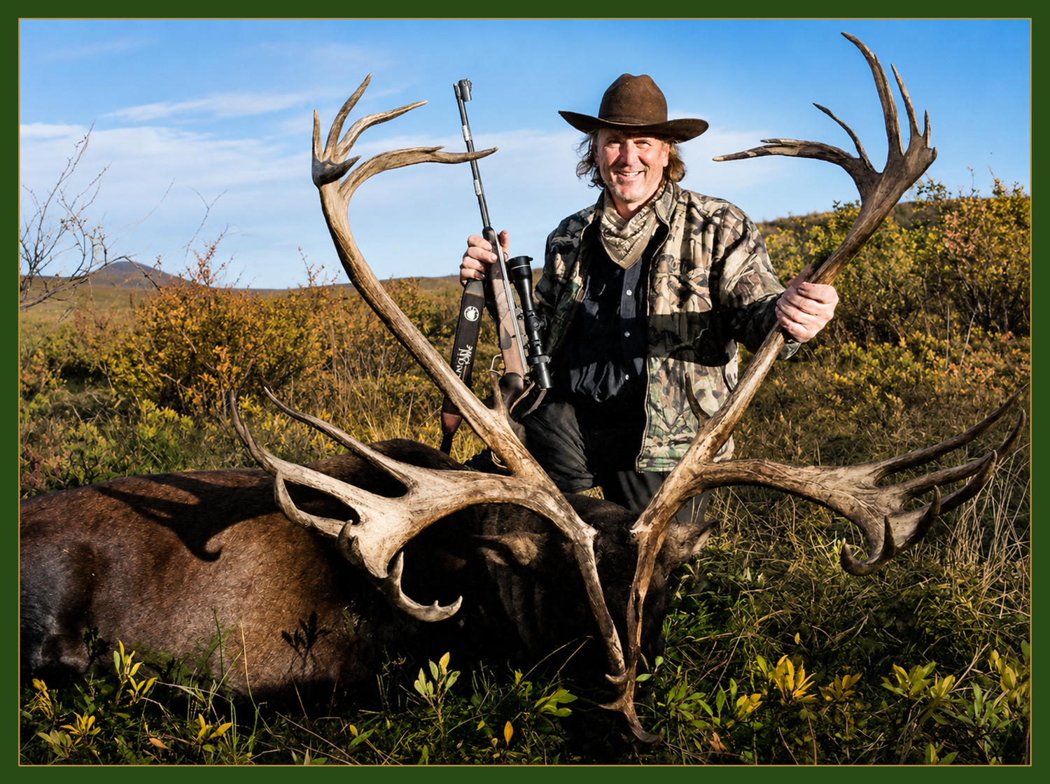Jim Shockey with his trophy