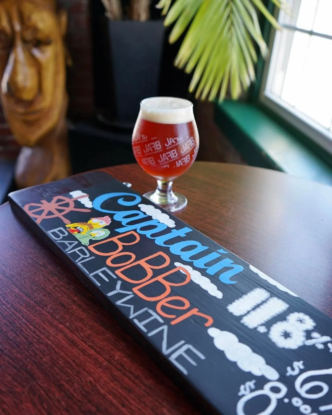 Allow us to introduce you to a very special new beer: Captain BoBBer Barleywine 11.8%. This beer was named after someone near and dear to our hearts; We miss you every day Stanley Fryman 💙🥔🖊️🍏🍊🪽

This robust Barleywine has a rich depth from the