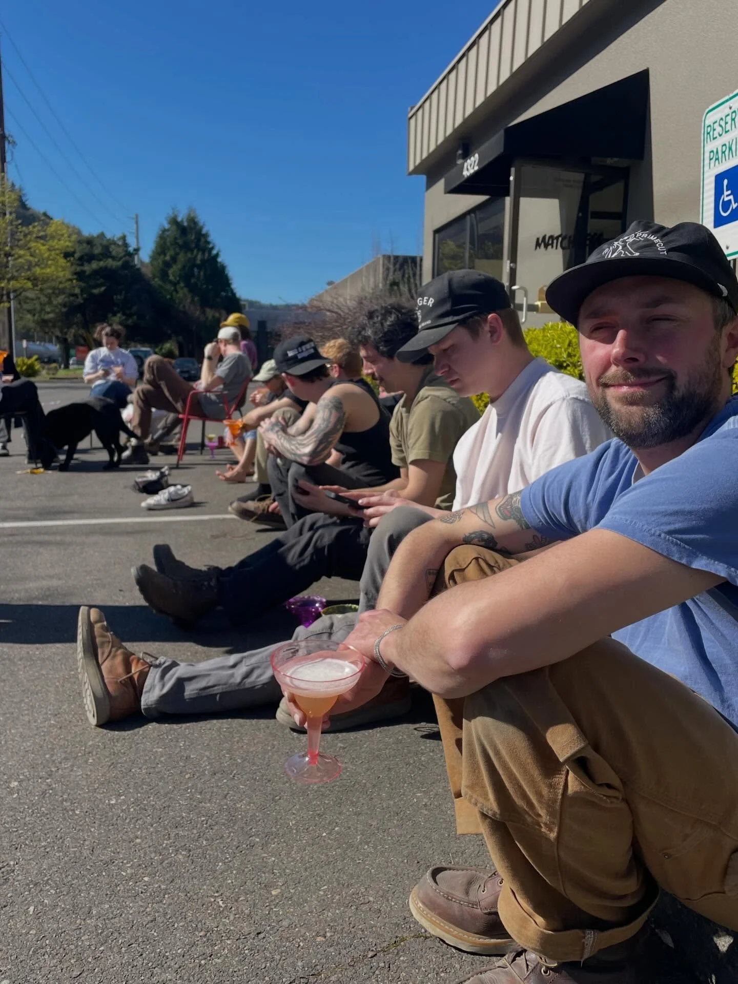 Ending this week with a Matchie happy hour, pumped on everything this team has been pushing through the shop, and soaking up these spring sunny days 🤌