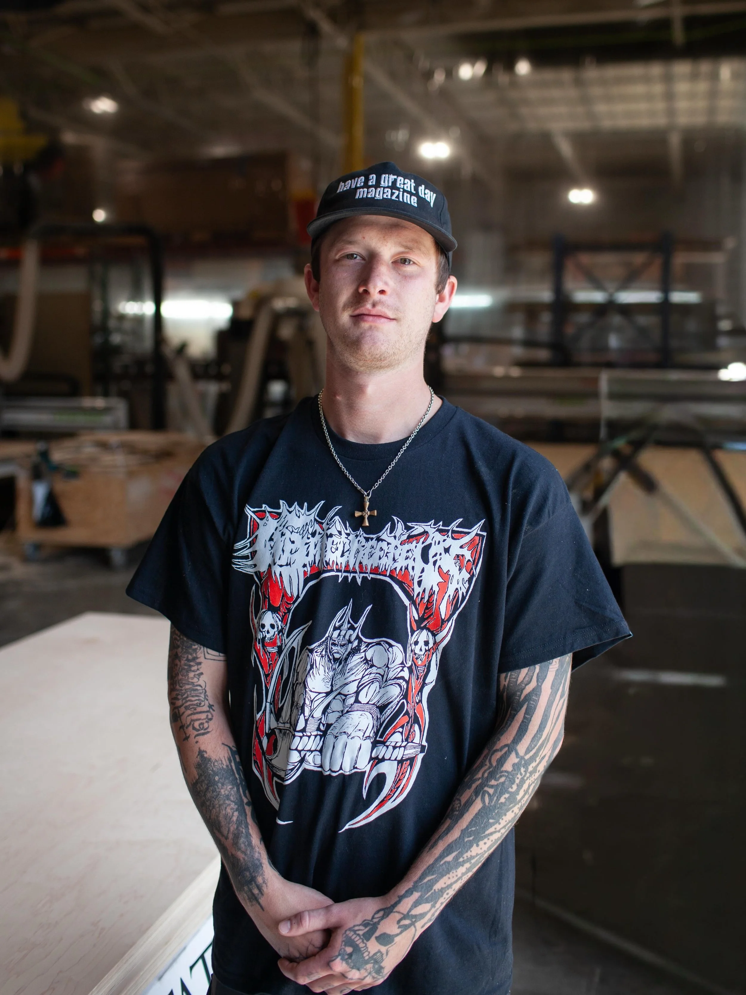 Now that our large and in charge sculpture is installed and complete (photos to come)- we can cast a major a shout out to this guy! 

Devon came on over a year ago with Matchless to help specifically with this latest large sculpture project. We quick