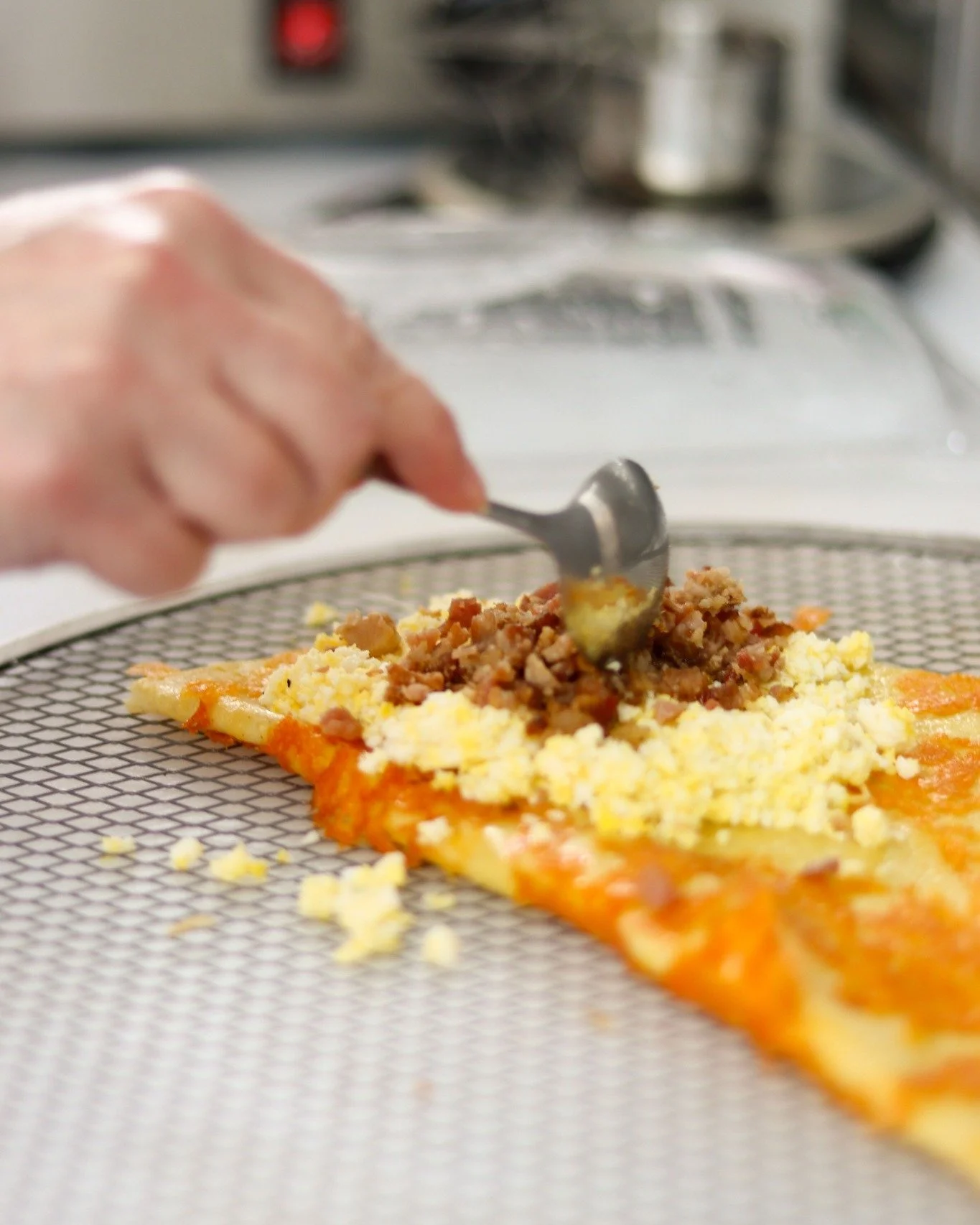 🥞🔥 Meet your new breakfast obsession: the Huevos Rancheros Crepe.

Scrambled eggs, crispy bacon, fire-roasted salsa, and creamy Kewpie mayo&hellip; all wrapped up in a crunchy cheddar cheese shell and finished with crushed Nacho Doritos for the per