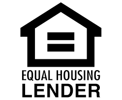 Logo of an equal housing lender with a house outline and the text 'Equal Housing Lender' underneath.