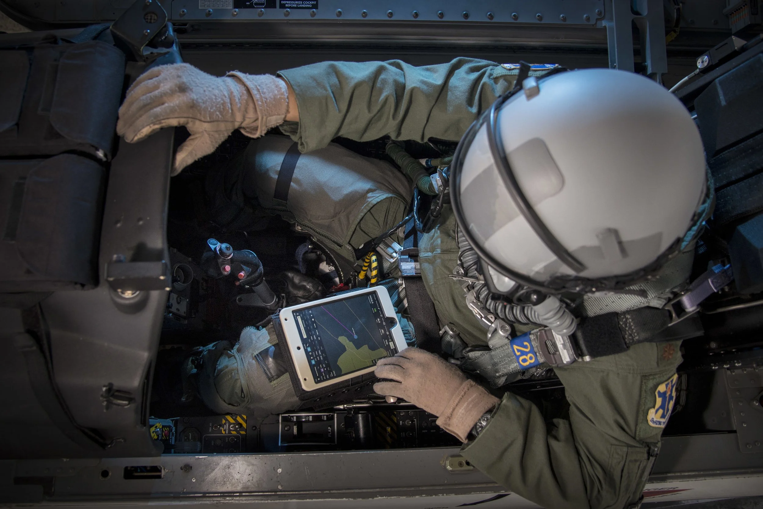 Warfighter in aircraft